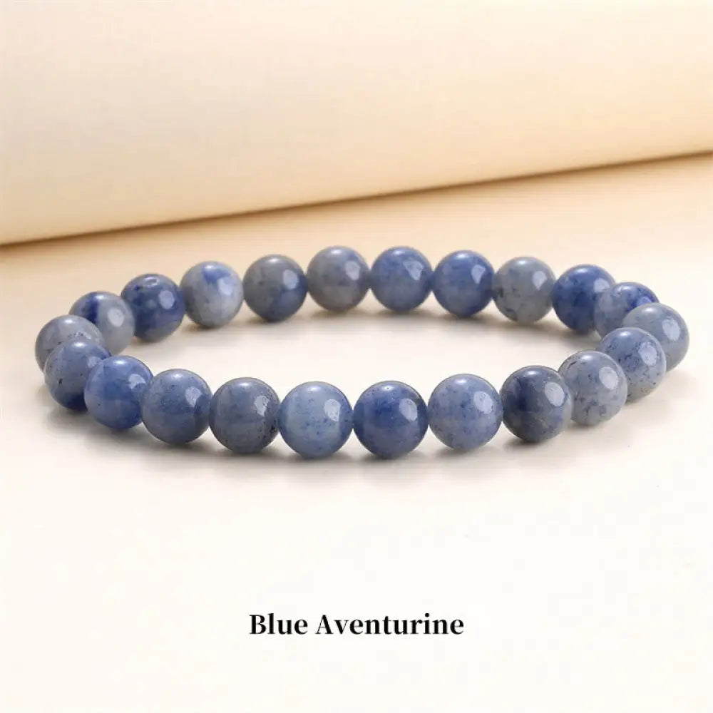 Buddha Stones Natural Stone Quartz Healing Beads Bracelet - BWOOOH - 6mm / Blue Aventurine - Bracelet