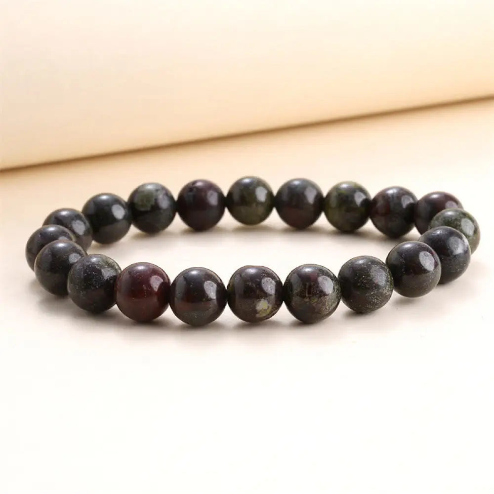 Buddha Stones Natural Stone Quartz Healing Beads Bracelet - BWOOOH - 6mm / Dragon Blood Stone - Bracelet