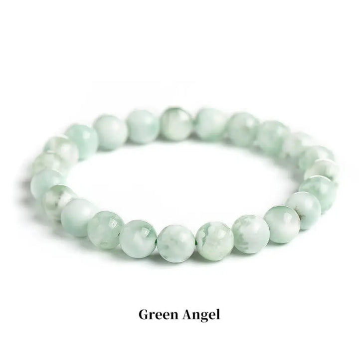 Buddha Stones Natural Stone Quartz Healing Beads Bracelet - BWOOOH - 6mm / Green Angel - Bracelet