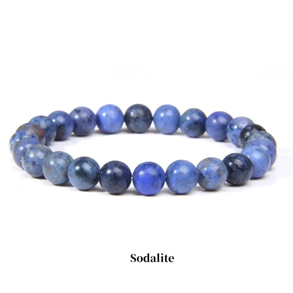 Buddha Stones Natural Stone Quartz Healing Beads Bracelet - BWOOOH - 6mm / Sodalite - Bracelet