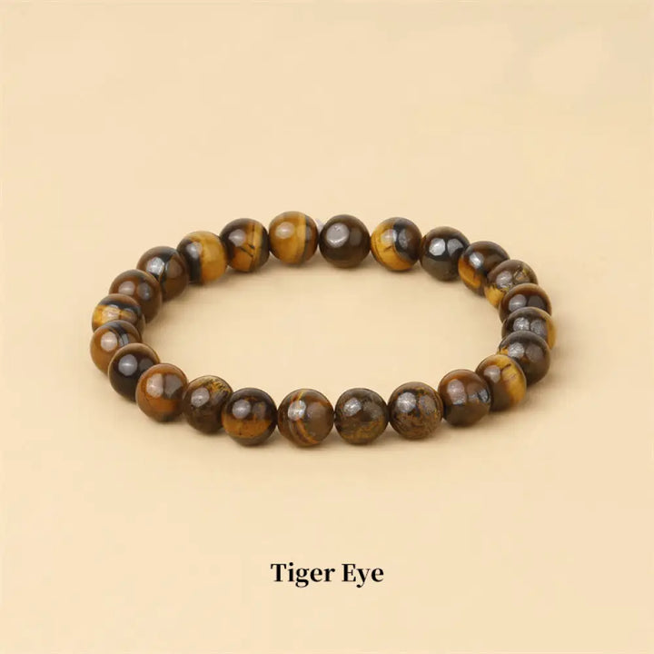 Buddha Stones Natural Stone Quartz Healing Beads Bracelet - BWOOOH - 6mm / Tiger Eye - Bracelet