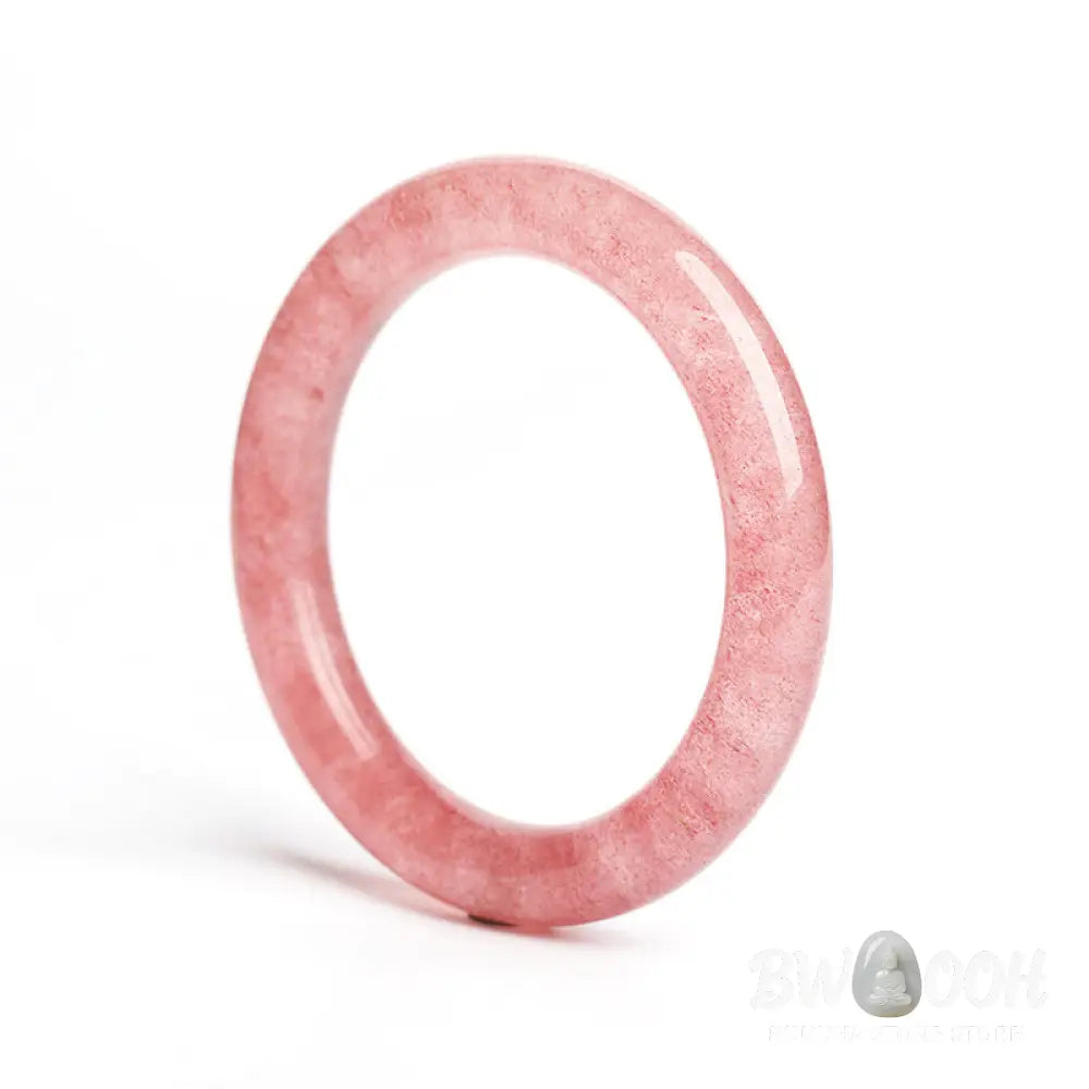 Buddha Stones Natural Strawberry Quartz Love Healing Bracelet Bangle - Bracelet