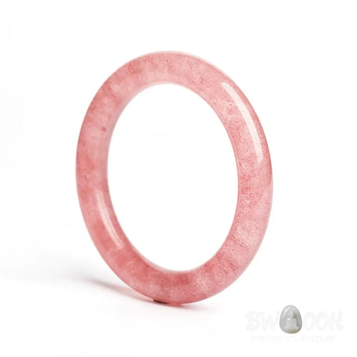 Buddha Stones Natural Strawberry Quartz Love Healing Bracelet Bangle - Bracelet