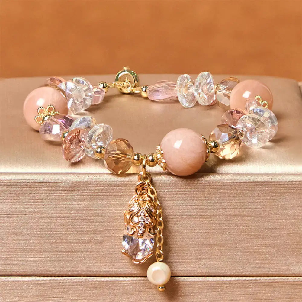 BWOOOH Natural Sun Stone PiXiu Wealth Bracelet — PiXiu feng shui bracelet for spiritual healing and mindful living
