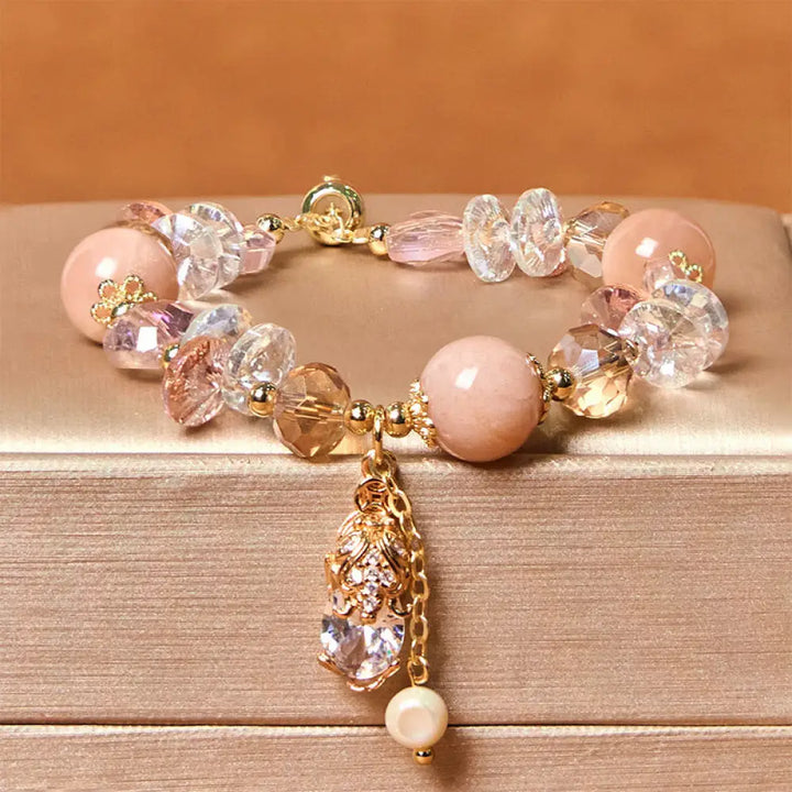 BWOOOH Natural Sun Stone PiXiu Wealth Bracelet — PiXiu feng shui bracelet for spiritual healing and mindful living