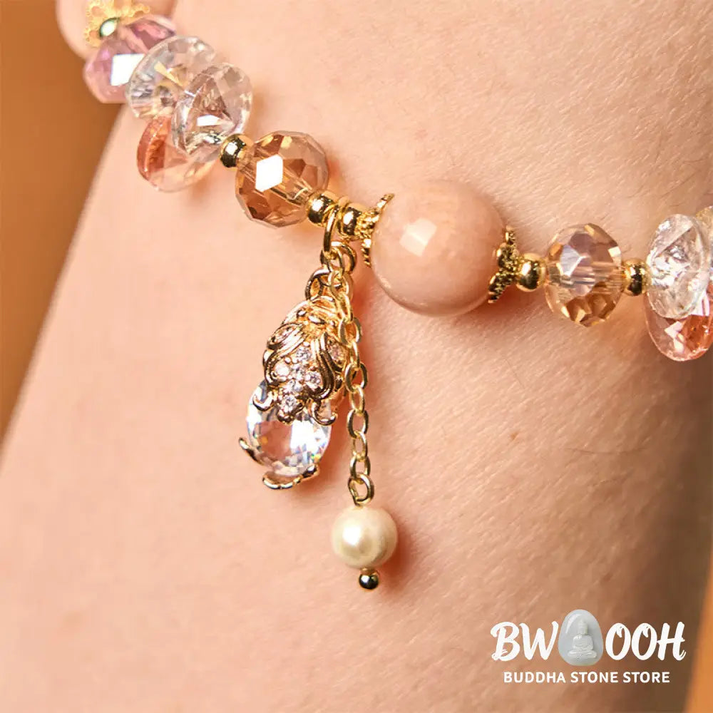 Buddha Stones Natural Sun Stone PiXiu Wealth Bracelet - BWOOOH - Sun Stone(Wrist Circumference: 15-17cm) - Bracelet