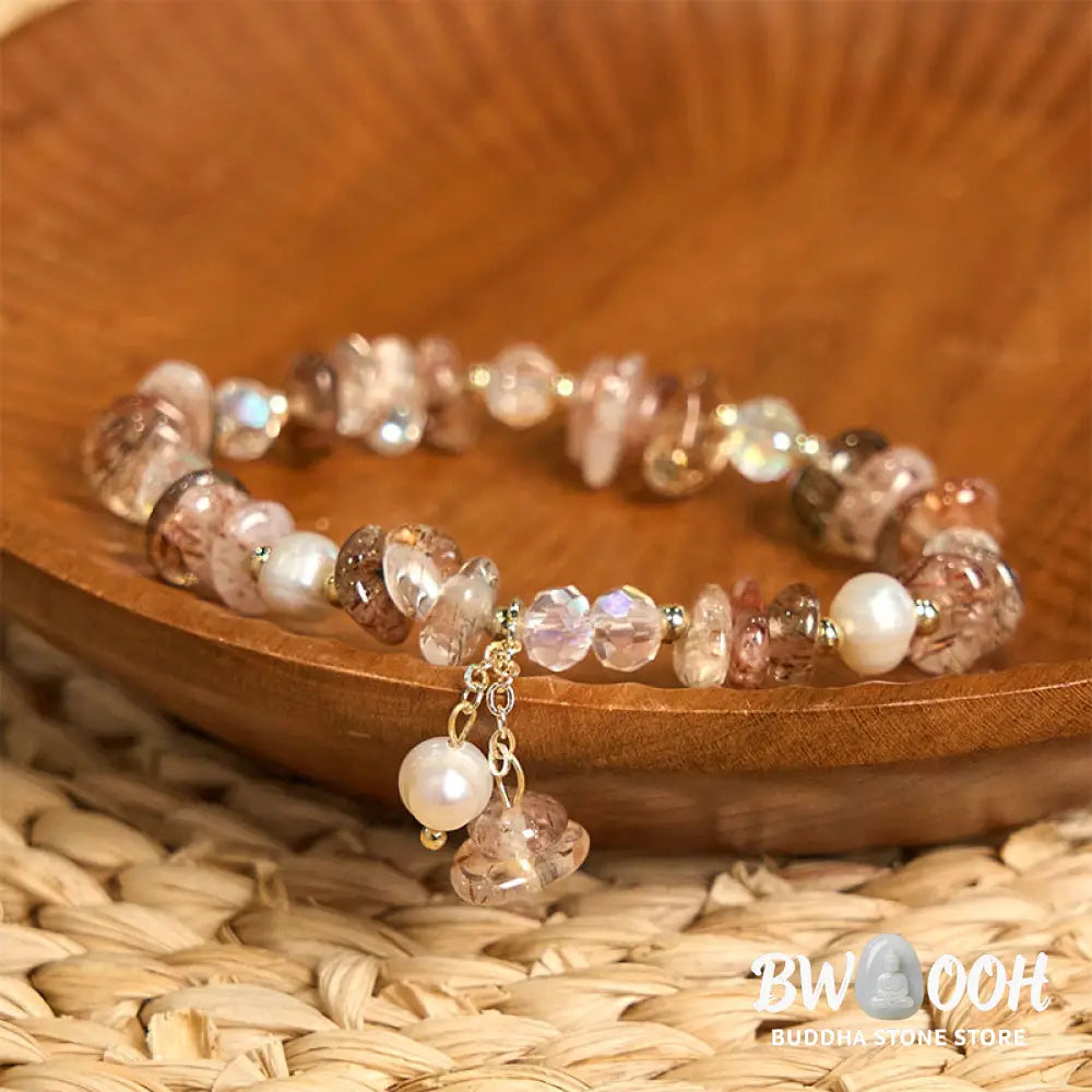 Buddha Stones Natural Super Seven Crystal Irregular Small Pieces Positive Bracelet - BWOOOH - Super Seven Crystal(Wrist