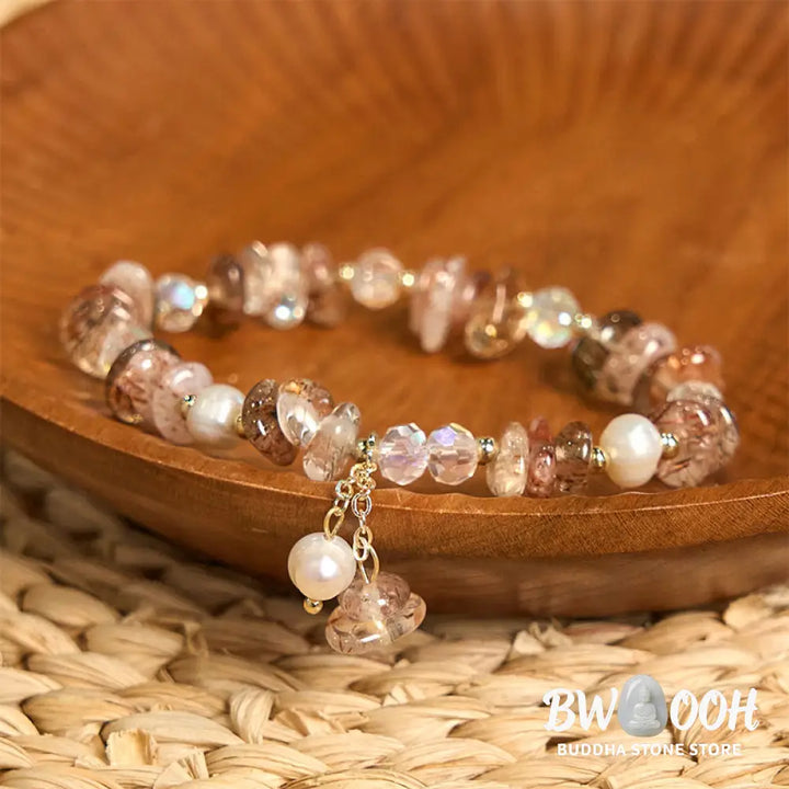 Buddha Stones Natural Super Seven Crystal Irregular Small Pieces Positive Bracelet - BWOOOH - Super Seven Crystal(Wrist