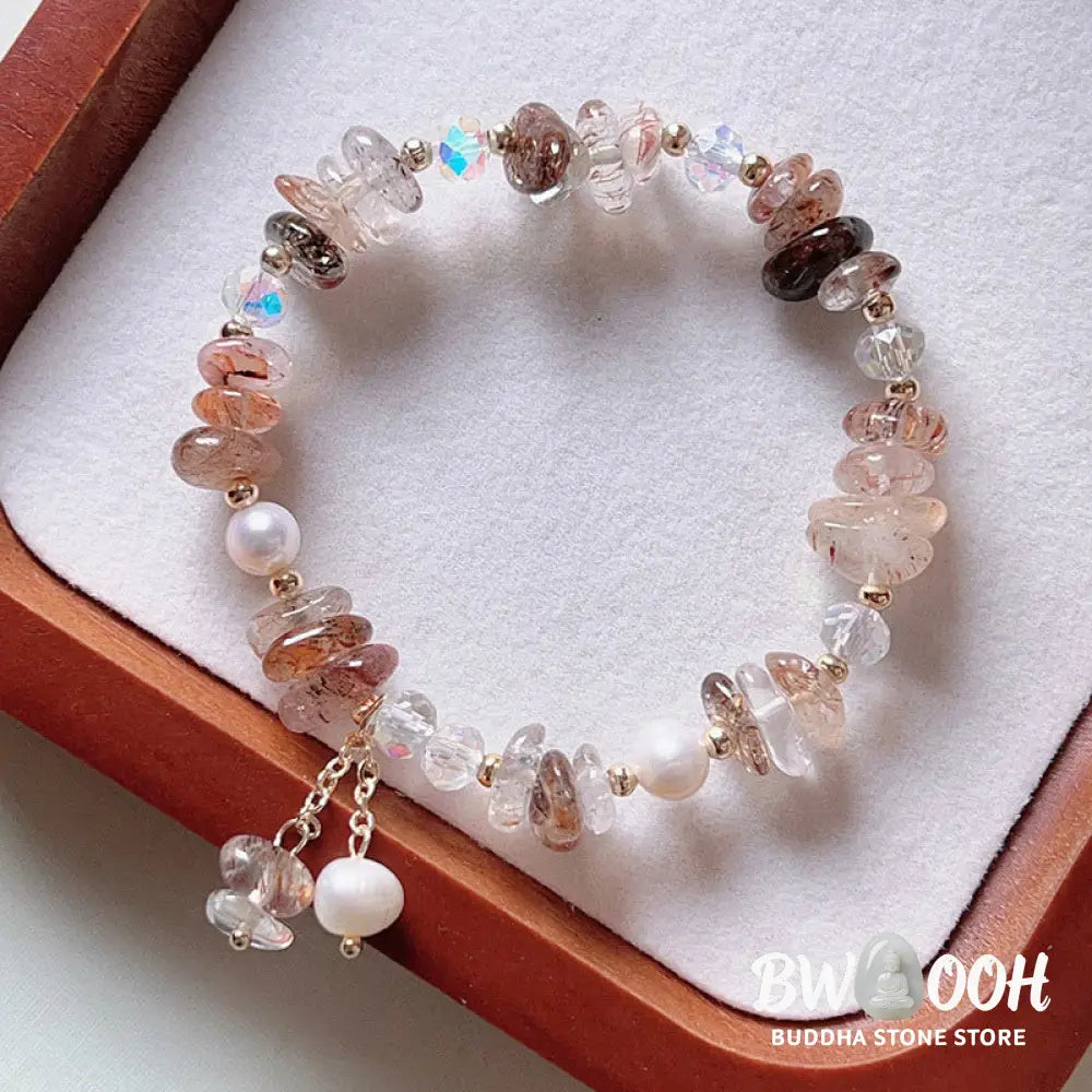 Buddha Stones Natural Super Seven Crystal Irregular Small Pieces Positive Bracelet - BWOOOH - Super Seven Crystal(Wrist