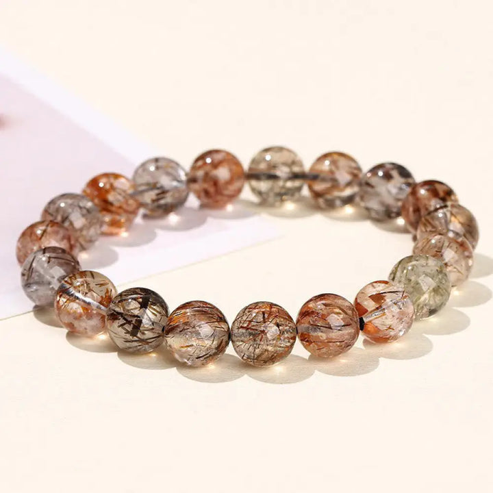BWOOOH Natural Super Seven Crystal Positive Growth Bracelet - BWOOOH - Super Seven Crystal-7mm(Wrist