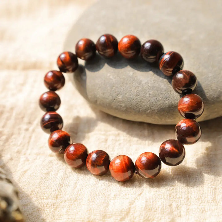 BWOOOH Natural Tiger Eye Healing Bead Bracelet | natural stone spiritual bracelet for healing and mindful living
