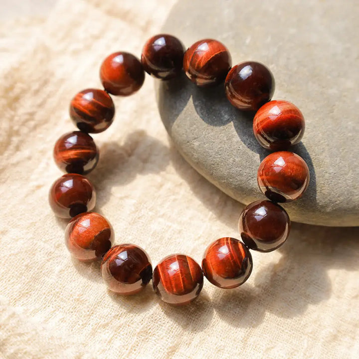 BWOOOH Natural Tiger Eye Healing Bead Bracelet | natural stone spiritual bracelet for healing and mindful living