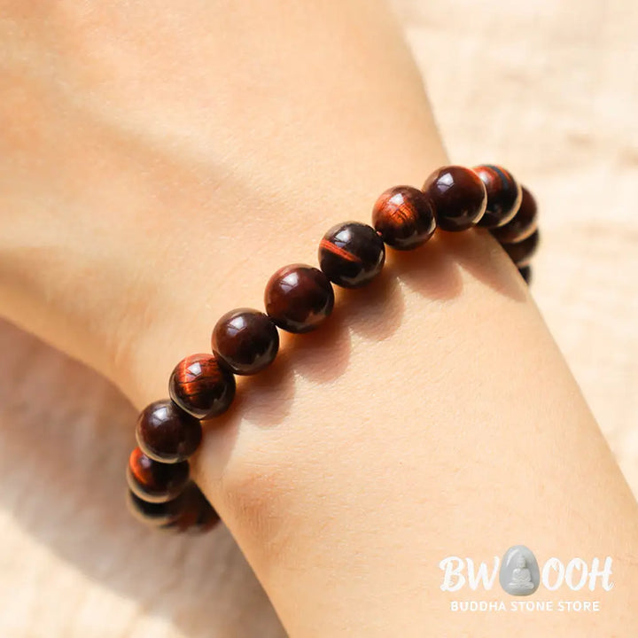 BWOOOH Natural Tiger Eye Healing Bead Bracelet | natural stone spiritual bracelet for healing and mindful living