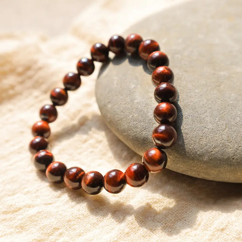 BWOOOH Natural Tiger Eye Healing Bead Bracelet | natural stone spiritual bracelet for healing and mindful living