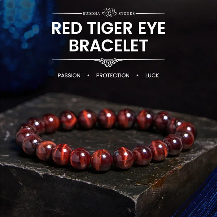 BWOOOH Natural Tiger Eye Healing Bead Bracelet - BWOOOH - 8mm - Bracelet