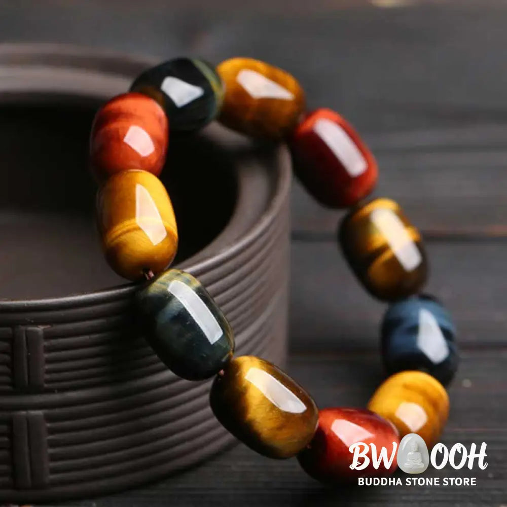 Buddha Stones Natural Tiger Eye Healing Protection Bracelet - BWOOOH - Tiger Eye - Bracelet
