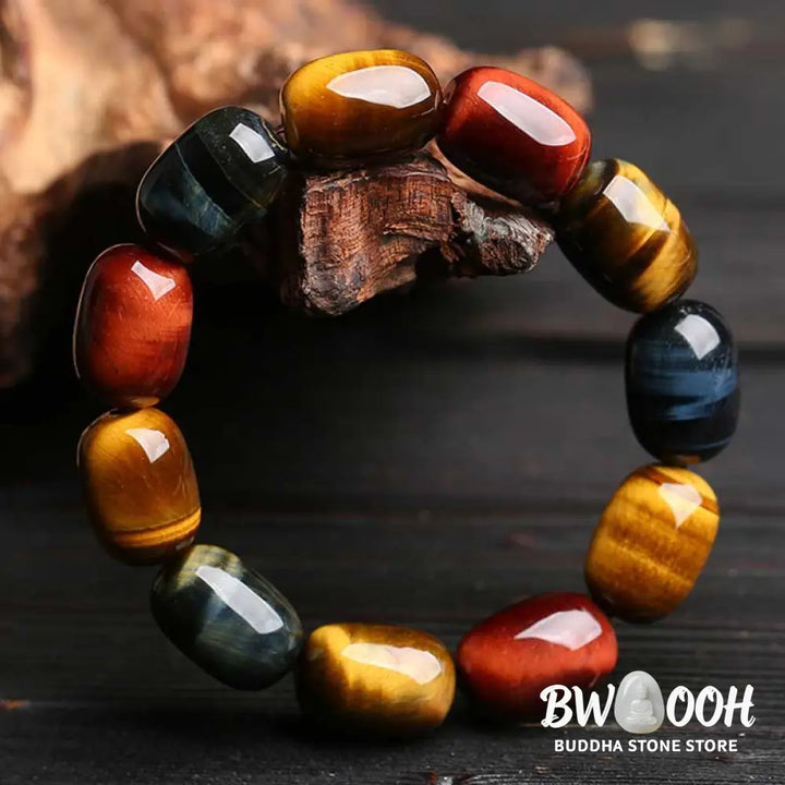 Buddha Stones Natural Tiger Eye Healing Protection Bracelet - BWOOOH - Tiger Eye - Bracelet