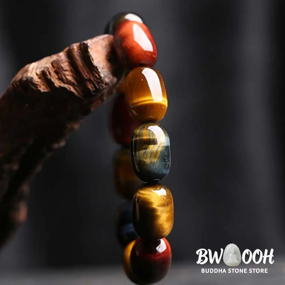 Buddha Stones Natural Tiger Eye Healing Protection Bracelet - BWOOOH - Tiger Eye - Bracelet