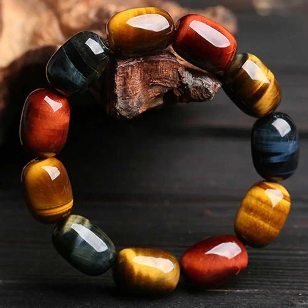 BWOOOH Natural Tiger Eye Healing Protection Bracelet – Tiger Eye protection bracelet for healing and spiritual wellness