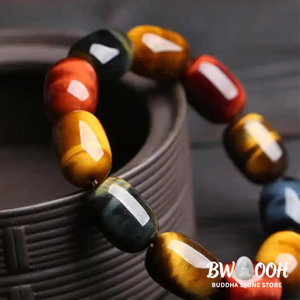 Buddha Stones Natural Tiger Eye Healing Protection Bracelet - BWOOOH - Tiger Eye - Bracelet