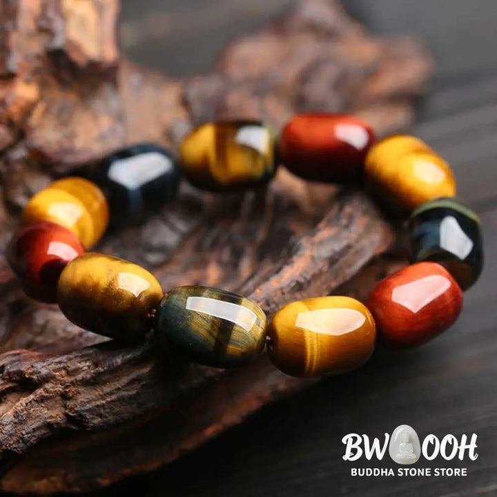 Buddha Stones Natural Tiger Eye Healing Protection Bracelet - BWOOOH - Tiger Eye - Bracelet