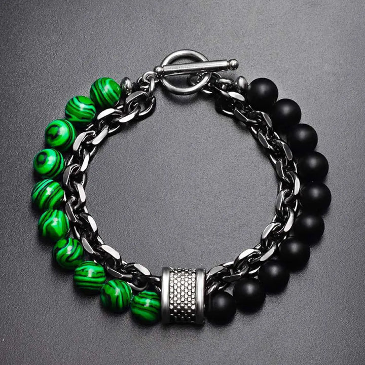 Buddha Stones Natural Tiger Eye Lazurite Protection Bracelet - BWOOOH - Malachite - Bracelet
