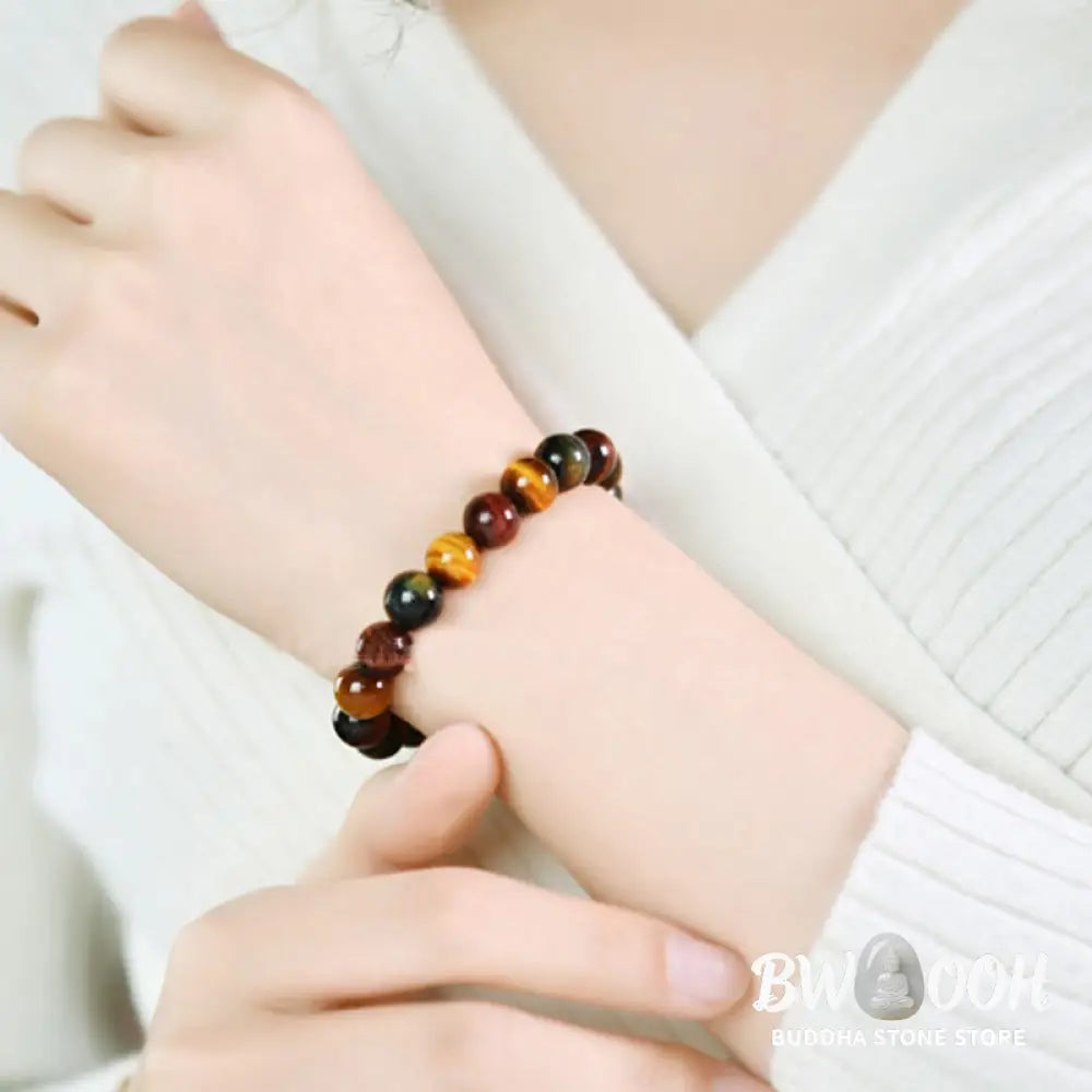 Buddha Stones Natural Tiger Eye Positive Protection Bracelet - BWOOOH - Bracelet