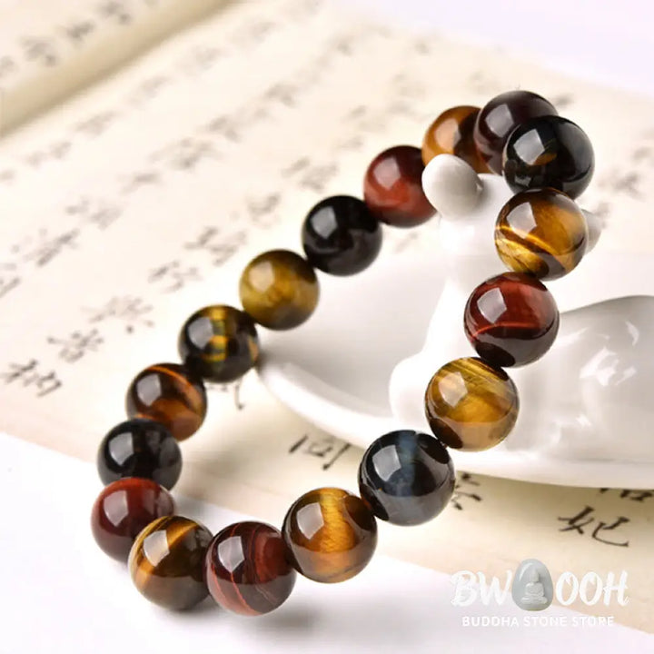 Buddha Stones Natural Tiger Eye Positive Protection Bracelet - BWOOOH - Bracelet