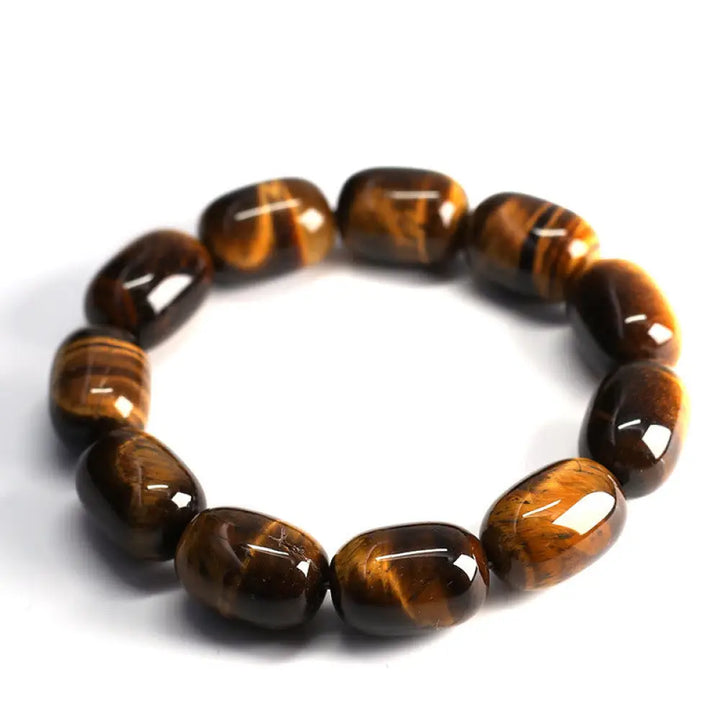BWOOOH Natural Tiger Eye Stone Integrity Willpower Bracelet | natural stone spiritual bracelet for healing and mindful living
