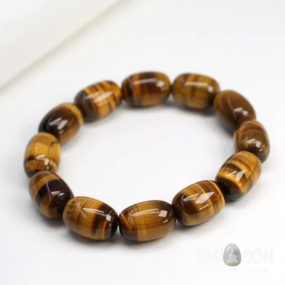 BWOOOH Natural Tiger Eye Stone Integrity Willpower Bracelet | natural stone spiritual bracelet for healing and mindful living