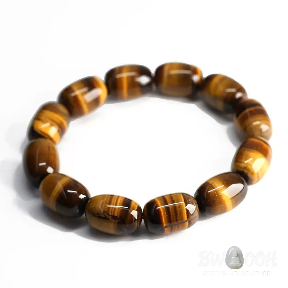 BWOOOH Natural Tiger Eye Stone Integrity Willpower Bracelet | natural stone spiritual bracelet for healing and mindful living