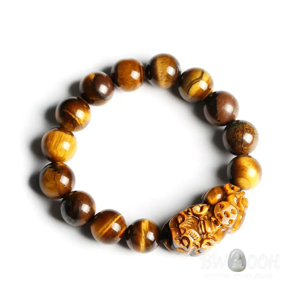 Buddha Stones Natural Tiger Eye Wealth Bracelet - BWOOOH - Bracelet