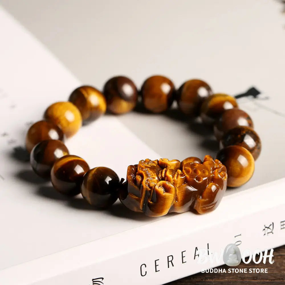 Buddha Stones Natural Tiger Eye Wealth Bracelet - BWOOOH - Bracelet