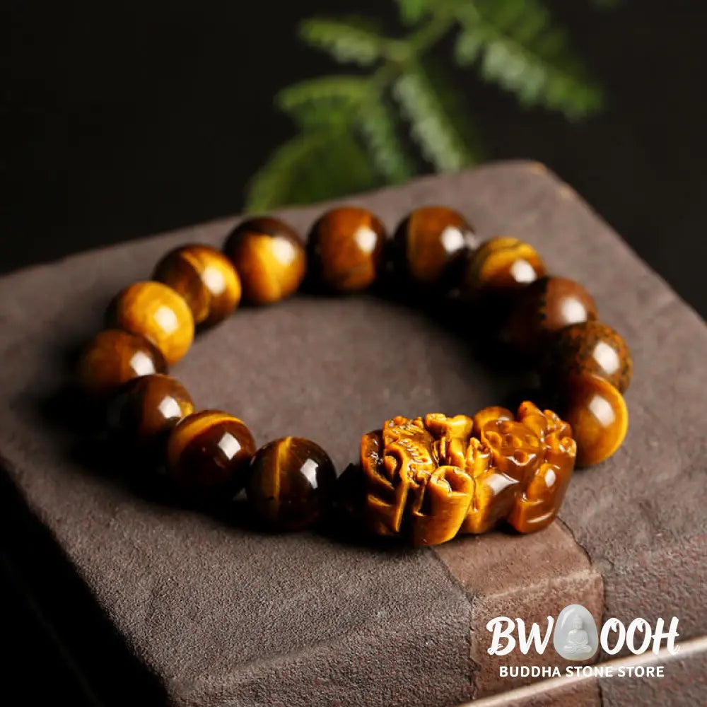 Buddha Stones Natural Tiger Eye Wealth Bracelet - BWOOOH - Bracelet