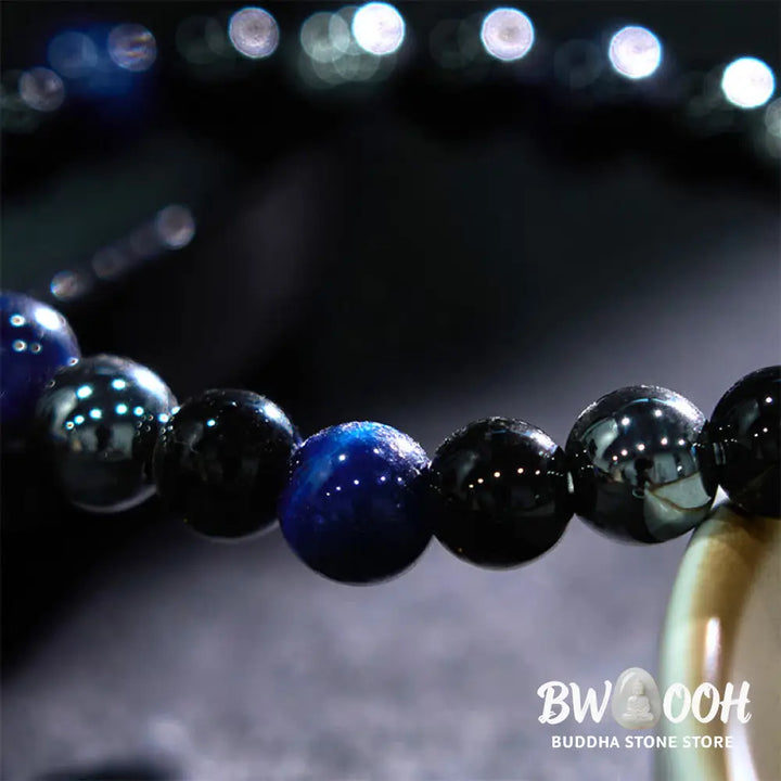 Buddha Stones Natural Tiger’s Eye Obsidian Hematite Positive Powerful Bracelet - BWOOOH - Bracelet