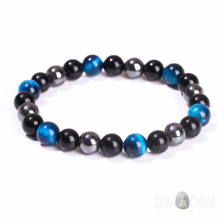 Buddha Stones Natural Tiger’s Eye Obsidian Hematite Positive Powerful Bracelet - BWOOOH - Bracelet