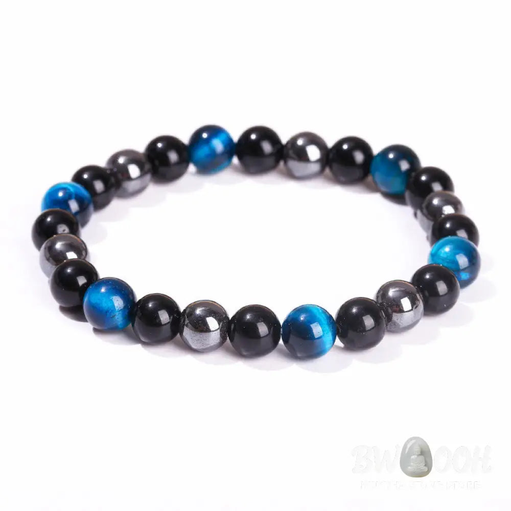 Buddha Stones Natural Tiger’s Eye Obsidian Hematite Positive Powerful Bracelet - BWOOOH - Bracelet
