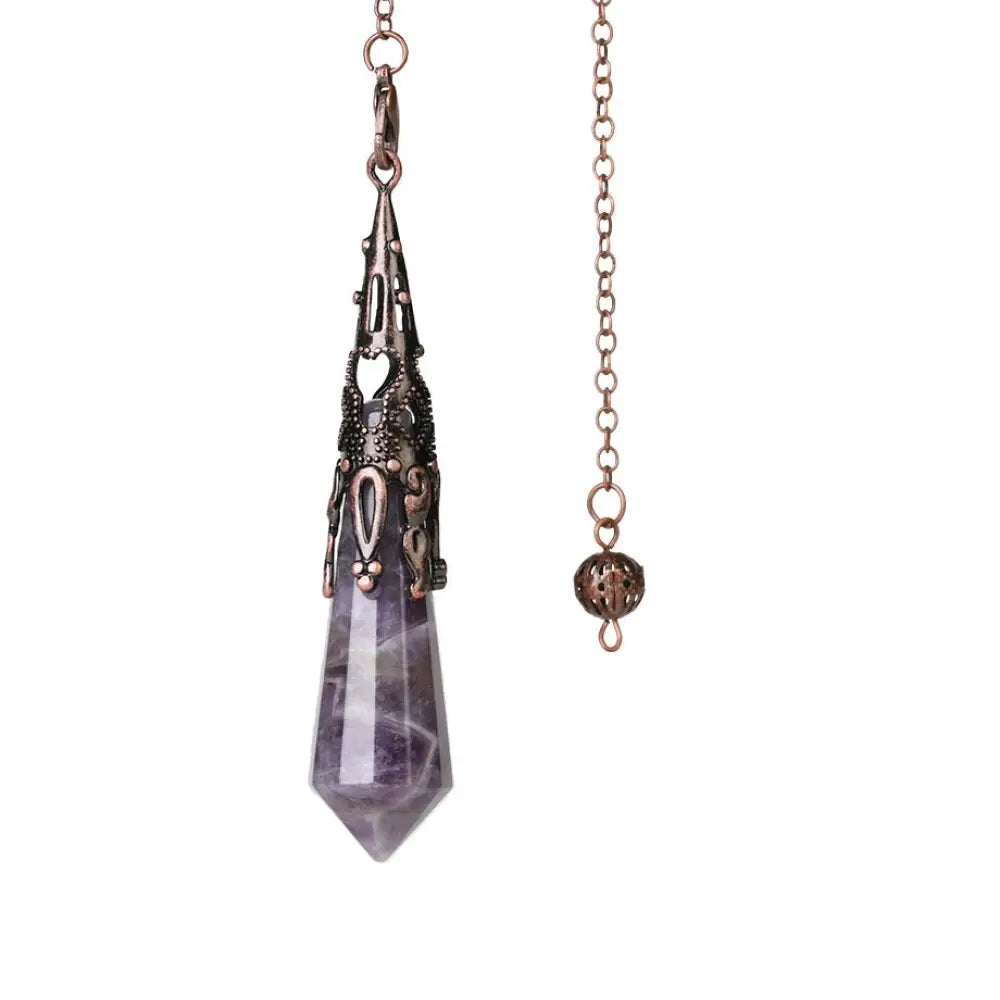Buddha Stones Natural Tiger’s Eye Stone Healing Necklace - BWOOOH - Amethyst - Necklaces &amp; Pendants