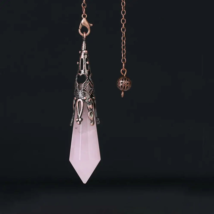 Buddha Stones Natural Tiger’s Eye Stone Healing Necklace - BWOOOH - Pink Crystal - Necklaces &amp; Pendants