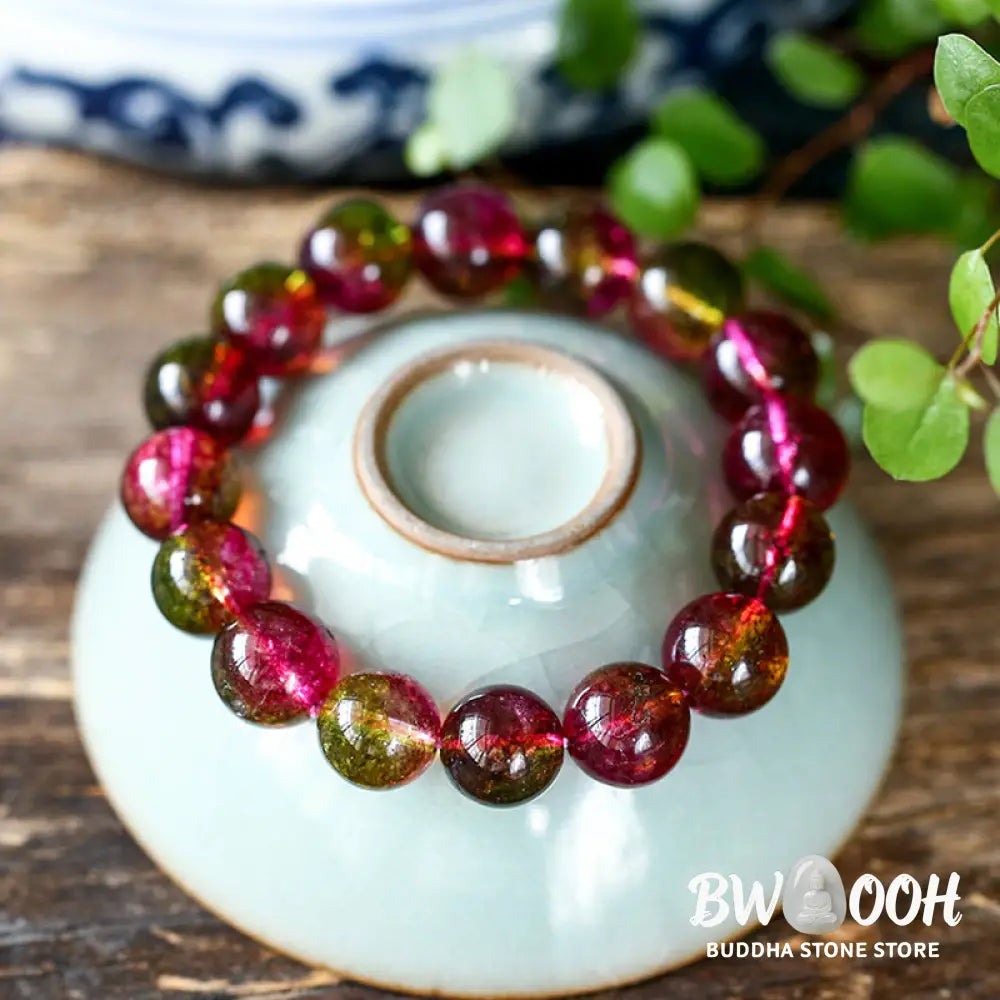 Buddha Stones Natural Tourmaline Love Wisdom Bracelet - BWOOOH - Bracelet