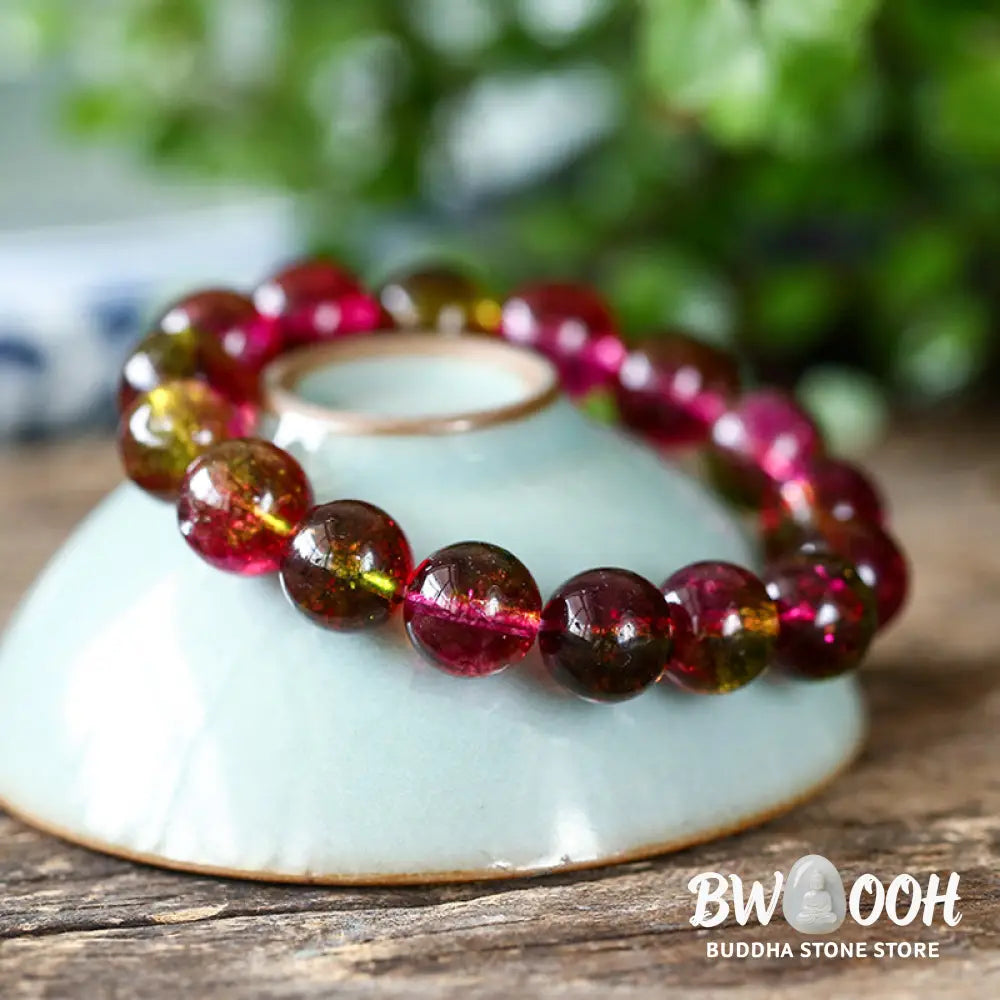Buddha Stones Natural Tourmaline Love Wisdom Bracelet - BWOOOH - Bracelet