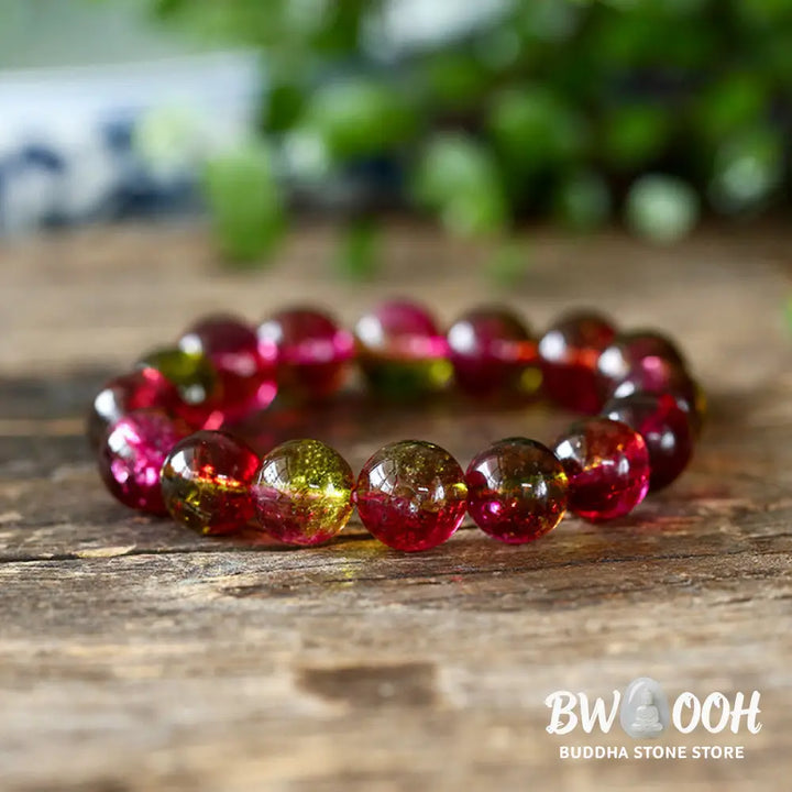 Buddha Stones Natural Tourmaline Love Wisdom Bracelet - BWOOOH - Bracelet