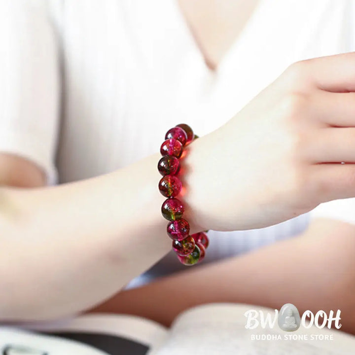Buddha Stones Natural Tourmaline Love Wisdom Bracelet - BWOOOH - Bracelet