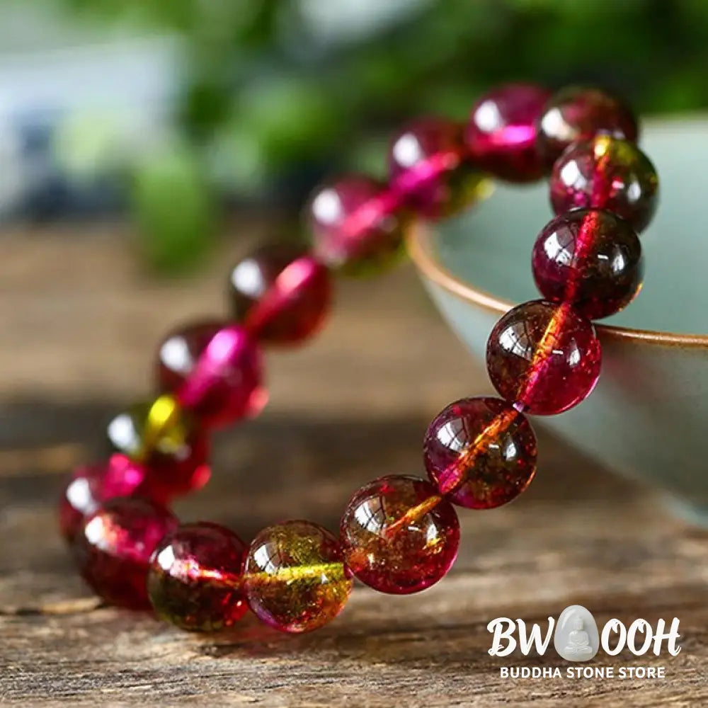 Buddha Stones Natural Tourmaline Love Wisdom Bracelet - BWOOOH - Bracelet