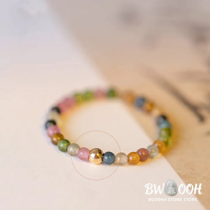 Buddha Stones Natural Tourmaline Positive Love Ring - BWOOOH - Ring