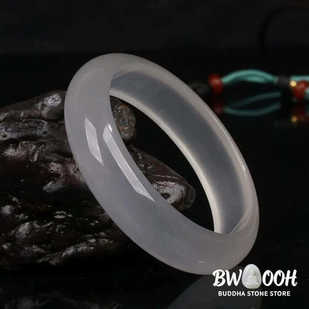 Buddha Stones Natural Translucent Golden Silk Jade Wealth Luck Bracelet Bangle - BWOOOH - Bracelet Bangle
