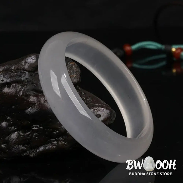 Buddha Stones Natural Translucent Golden Silk Jade Wealth Luck Bracelet Bangle - BWOOOH - Bracelet Bangle