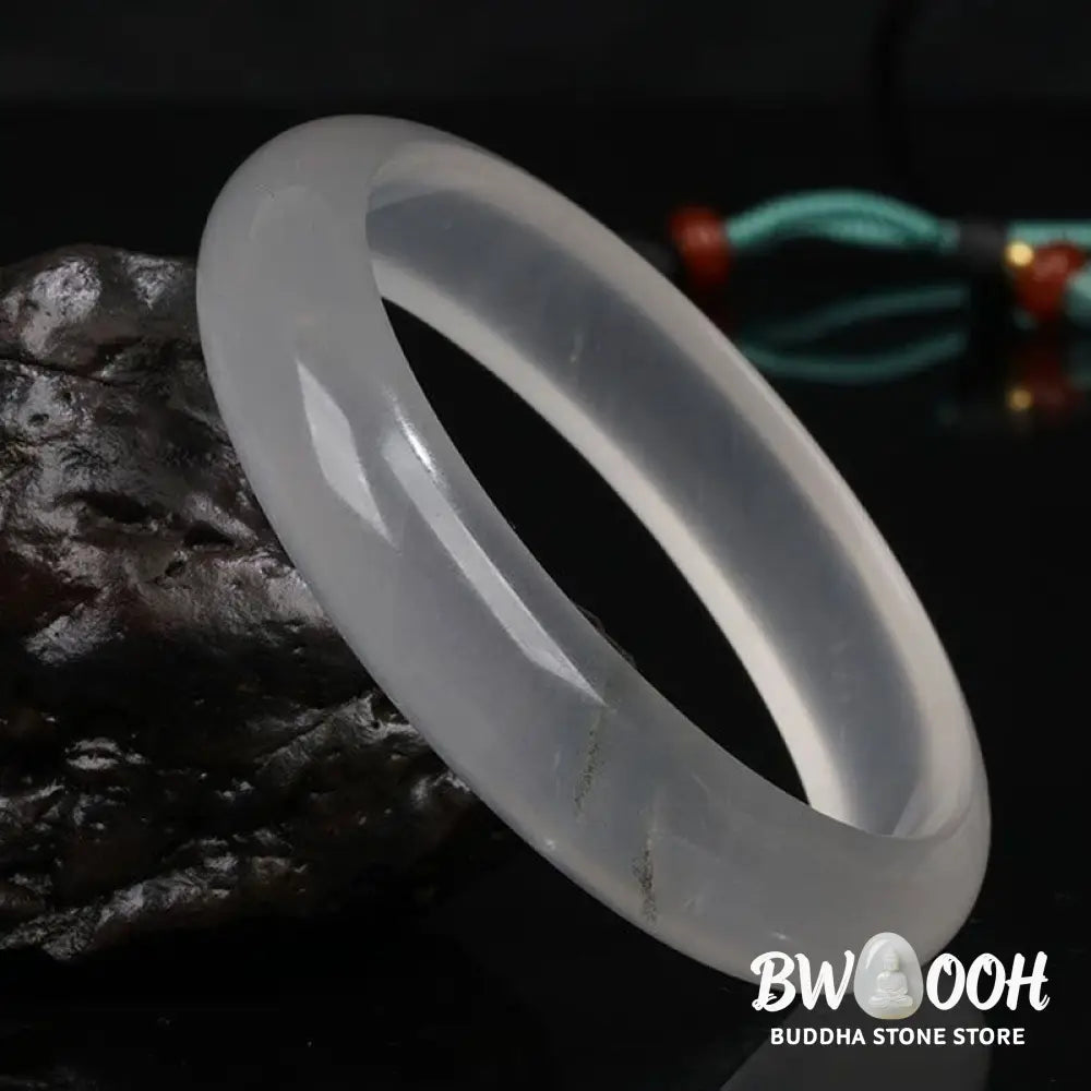 Buddha Stones Natural Translucent Golden Silk Jade Wealth Luck Bracelet Bangle - BWOOOH - Bracelet Bangle