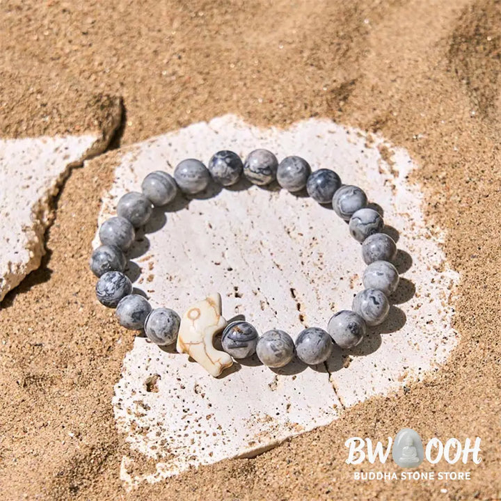 Buddha Stones Natural Various Stones Dolphin Spiritual Balance Bracelet - Bracelet