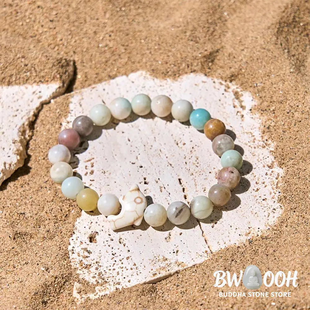 Buddha Stones Natural Various Stones Dolphin Spiritual Balance Bracelet - Bracelet